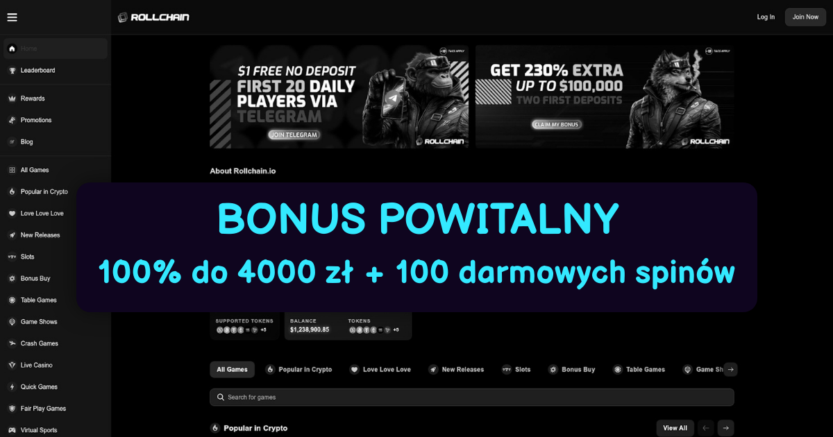 Rollchain Casino Polska - Szybkie Wyplaty
